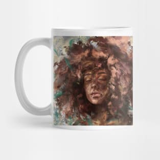 curly girl Mug